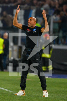 2022-09-03 - Luciano Spalletti coach (SSC Napoli)  during the Italian Football Championship League A 2022/2023 match between SS Lazio vs SSC Napoli at the Olimpic Stadium in Rome on 03 September 2022. - SS LAZIO VS SSC NAPOLI - ITALIAN SERIE A - SOCCER