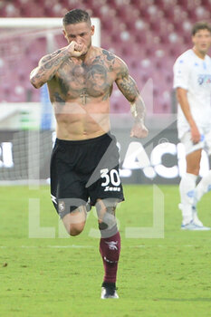 2022-09-05 - Pasquale Mazzocchi of US Salernitana  rejoices after the goal during the Serie A match between US Salernitana 1919 and FC Empoli  at Stadio Arechi    - US SALERNITANA VS EMPOLI FC - ITALIAN SERIE A - SOCCER
