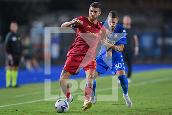 2022-09-12 - Lorenzo Pellegrini (AS Roma) and Petar Stojanovic (Empoli FC) - EMPOLI FC VS AS ROMA - ITALIAN SERIE A - SOCCER