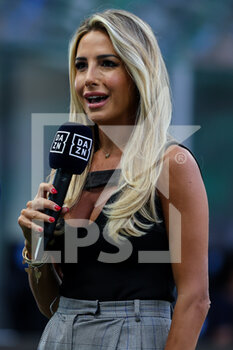 2022-09-10 - Giorgia Rossi of DAZN Italia during the Serie A 2022/23 football match between FC Internazionale and Torino FC at Giuseppe Meazza Stadium, Milan, Italy on September 10, 2022 - INTER - FC INTERNAZIONALE VS TORINO FC - ITALIAN SERIE A - SOCCER