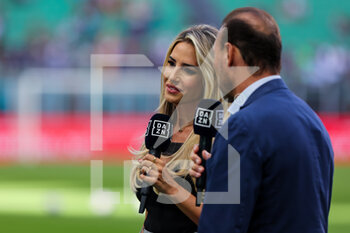2022-09-10 - Giorgia Rossi of DAZN Italia during the Serie A 2022/23 football match between FC Internazionale and Torino FC at Giuseppe Meazza Stadium, Milan, Italy on September 10, 2022 - INTER - FC INTERNAZIONALE VS TORINO FC - ITALIAN SERIE A - SOCCER