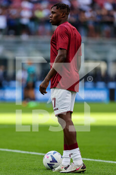 2022-09-10 - Wilfried Singo of Torino FC warms up during the Serie A 2022/23 football match between FC Internazionale and Torino FC at Giuseppe Meazza Stadium, Milan, Italy on September 10, 2022 - INTER - FC INTERNAZIONALE VS TORINO FC - ITALIAN SERIE A - SOCCER