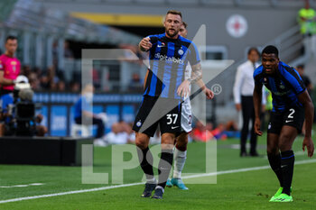 2022-09-10 - Milan Skriniar of FC Internazionale gestures during the Serie A 2022/23 football match between FC Internazionale and Torino FC at Giuseppe Meazza Stadium, Milan, Italy on September 10, 2022 - INTER - FC INTERNAZIONALE VS TORINO FC - ITALIAN SERIE A - SOCCER