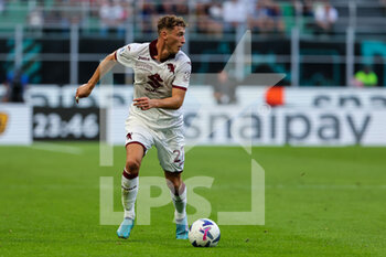 2022-09-10 - Mergim Vojvoda of Torino FC in action during the Serie A 2022/23 football match between FC Internazionale and Torino FC at Giuseppe Meazza Stadium, Milan, Italy on September 10, 2022 - INTER - FC INTERNAZIONALE VS TORINO FC - ITALIAN SERIE A - SOCCER