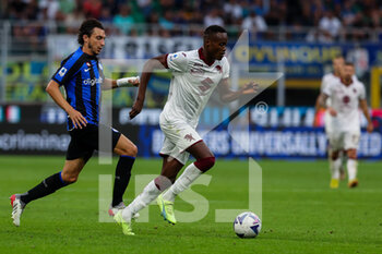 2022-09-10 - Demba Seck of Torino FC in action during the Serie A 2022/23 football match between FC Internazionale and Torino FC at Giuseppe Meazza Stadium, Milan, Italy on September 10, 2022 - INTER - FC INTERNAZIONALE VS TORINO FC - ITALIAN SERIE A - SOCCER