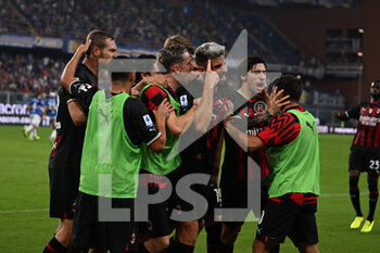 2022-09-10 - Milan, celebrates after scoring a goal 1-2 - UC SAMPDORIA VS AC MILAN - ITALIAN SERIE A - SOCCER