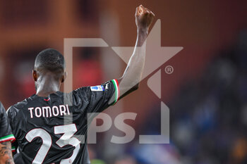 2022-09-10 - Fikayo Oluwafikayomi Oluwadamilola Tomori celebrates after scoring a match - UC SAMPDORIA VS AC MILAN - ITALIAN SERIE A - SOCCER