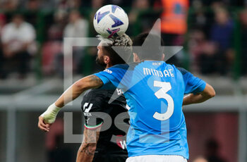18/09/2022 - Min-jae Kim of SSC Napoli and Oliver Giroud of Ac Milan during the Italian Serie A football match between Ac Milan and Ssc Napoli on September 18, 2022, Giuseppe Meazza, San Siro Stadium, Milan  Italy. Photo Nderim Kaceli - AC MILAN VS SSC NAPOLI - SERIE A - CALCIO