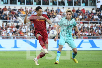 2022-09-18 - Chris Smalling (AS Roma) during the Italian Football Championship League A 2022/2023 match between AS Roma vs Atalanta BC at the Olimpic Stadium in Rome  on 18 September 2022. - AS ROMA VS ATALANTA BC - ITALIAN SERIE A - SOCCER
