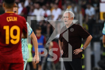 2022-09-18 - Jose’ Mourinho coach (AS Roma) during the Italian Football Championship League A 2022/2023 match between AS Roma vs Atalanta BC at the Olimpic Stadium in Rome  on 18 September 2022. - AS ROMA VS ATALANTA BC - ITALIAN SERIE A - SOCCER