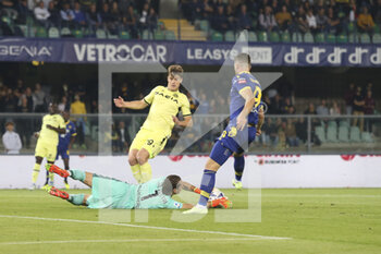 2022-10-03 - Marco Silvestri of Udinese FC  makes a save during Hellas Verona vs Udinese FC, 8° Serie A Tim 2022-23 game at Marcantonio Bentegodi Stadium in Verona, Italy, on October 03, 2022. - HELLAS VERONA FC VS UDINESE CALCIO - ITALIAN SERIE A - SOCCER