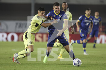 2022-10-03 - Nehuen Perez of Udinese FC battle for the ball with Nehuen Perez of Udinese FC during Hellas Verona vs Udinese FC, 8° Serie A Tim 2022-23 game at Marcantonio Bentegodi Stadium in Verona, Italy, on October 03, 2022. - HELLAS VERONA FC VS UDINESE CALCIO - ITALIAN SERIE A - SOCCER