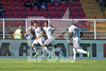 2022-10-02 - Daniel Ciofani (US Cremonese) celebrates after scoring a goal - US LECCE VS US CREMONESE - ITALIAN SERIE A - SOCCER