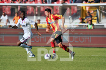 2022-10-02 - Kristijan Bistrović (US Lecce) and Soualiho Meité (US Cremonese) - US LECCE VS US CREMONESE - ITALIAN SERIE A - SOCCER