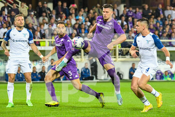 2022-10-10 - Fiorentina's Luka Jovic shots on goal - ACF FIORENTINA VS SS LAZIO - ITALIAN SERIE A - SOCCER