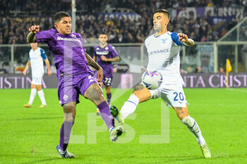 2022-10-10 - Fiorentina's Dodo' is fouled by Lazio's Mattia Zaccagni - ACF FIORENTINA VS SS LAZIO - ITALIAN SERIE A - SOCCER