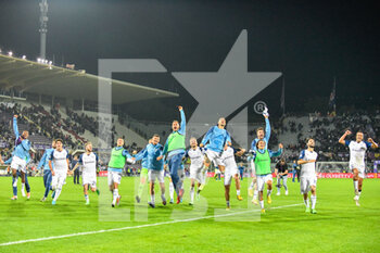 2022-10-10 - Lazio's team celebrates after the victory whit their supporters - ACF FIORENTINA VS SS LAZIO - ITALIAN SERIE A - SOCCER