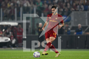 2022-10-09 - Matias Vina (AS Roma) during the Italian Football Championship League A 2022/2023 match between AS Roma vs US Lecce at the Olimpic Stadium in Rome on 09 October 2022. - AS ROMA VS US LECCE - ITALIAN SERIE A - SOCCER