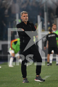 2022-10-09 - Marco Baroni coach (US Lecce) during the Italian Football Championship League A 2022/2023 match between AS Roma vs US Lecce at the Olimpic Stadium in Rome  on 09 October 2022. - AS ROMA VS US LECCE - ITALIAN SERIE A - SOCCER