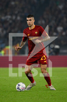 2022-10-09 - Gianluca Mancini (AS Roma) during the Italian Football Championship League A 2022/2023 match between AS Roma vs US Lecce at the Olimpic Stadium in Rome  on 09 October 2022. - AS ROMA VS US LECCE - ITALIAN SERIE A - SOCCER