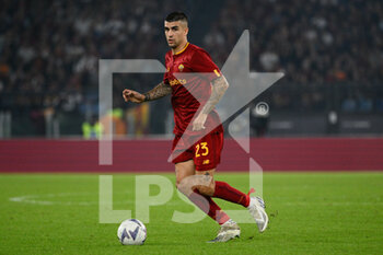 2022-10-09 - Gianluca Mancini (AS Roma) during the Italian Football Championship League A 2022/2023 match between AS Roma vs US Lecce at the Olimpic Stadium in Rome on 09 October 2022. - AS ROMA VS US LECCE - ITALIAN SERIE A - SOCCER