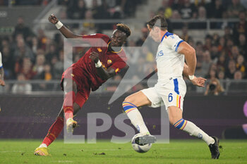 2022-10-09 - Tammy Abraham (AS Roma) during the Italian Football Championship League A 2022/2023 match between AS Roma vs US Lecce at the Olimpic Stadium in Rome on 09 October 2022. - AS ROMA VS US LECCE - ITALIAN SERIE A - SOCCER