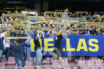 2022-10-09 - fans of Hellas Verona  during the Serie A match between US Salernitana 1919 and Hellas Verona FC  at Stadio Arechi   - US SALERNITANA VS HELLAS VERONA - ITALIAN SERIE A - SOCCER