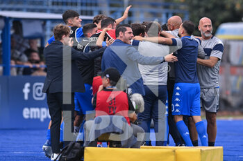 2022-10-15 - Empoli FC players celebrate after a goal - EMPOLI FC VS AC MONZA - ITALIAN SERIE A - SOCCER