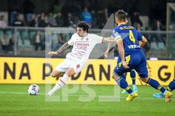 2022-10-16 - Milan's Sandro Tonali tries to score a goal - HELLAS VERONA FC VS AC MILAN - ITALIAN SERIE A - SOCCER