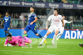 2022-10-16 - Milan's Sandro Tonali scores a goal - HELLAS VERONA FC VS AC MILAN - ITALIAN SERIE A - SOCCER