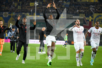 2022-10-16 - Milan's Rafael Leao greets fans - HELLAS VERONA FC VS AC MILAN - ITALIAN SERIE A - SOCCER