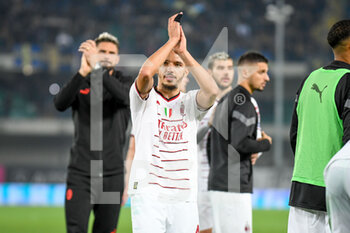 2022-10-16 - Milan's Ismael Bennacer greets fans - HELLAS VERONA FC VS AC MILAN - ITALIAN SERIE A - SOCCER