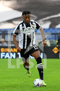 2022-10-16 - Destiny Udogie (Udinese Calcio) during the Italian Football Championship League A 2022/2023 match between SS Lazio vs Udinese Calcio at the Olimpic Stadium in Rome on 16 October 2022. - SS LAZIO VS UDINESE CALCIO - ITALIAN SERIE A - SOCCER