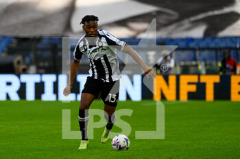 2022-10-16 - Destiny Udogie (Udinese Calcio) during the Italian Football Championship League A 2022/2023 match between SS Lazio vs Udinese Calcio at the Olimpic Stadium in Rome on 16 October 2022. - SS LAZIO VS UDINESE CALCIO - ITALIAN SERIE A - SOCCER