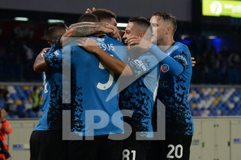 2022-10-16 - Juan Jesus of SSC Napoli  celebrate with teammates  during the Serie A match between US Salernitana 1919 and Hellas Verona FC  at Stadio Arechi   - SSC NAPOLI VS BOLOGNA FC - ITALIAN SERIE A - SOCCER