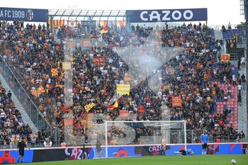 2022-10-23 - U.S.Lecce supporters - BOLOGNA FC VS US LECCE - ITALIAN SERIE A - SOCCER