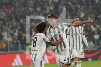 2022-10-21 - Daniele Rugani (Juventus FC) celebrates the goal of Weston McKennie (Juventus FC) - JUVENTUS FC VS EMPOLI FC - ITALIAN SERIE A - SOCCER