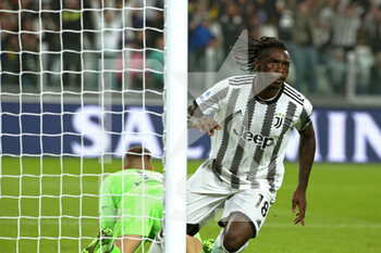 2022-10-21 - Moise Kean (Juventus FC) celebrates a goal - JUVENTUS FC VS EMPOLI FC - ITALIAN SERIE A - SOCCER