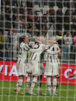 2022-10-21 - Juventus FC celebrates the goal of 4-0 - JUVENTUS FC VS EMPOLI FC - ITALIAN SERIE A - SOCCER