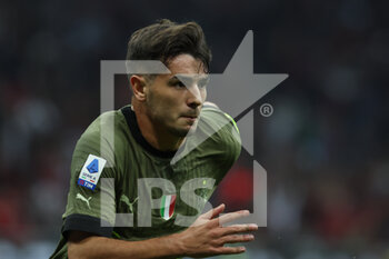 2022-10-22 - Brahim Diaz of AC Milan celebrates after scoring a goal during the Serie A 2022/23 football match between AC Milan and AC Monza at Giuseppe Meazza Stadium, Milan, Italy on October 22, 2022 - AC MILAN VS AC MONZA - ITALIAN SERIE A - SOCCER