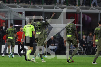2022-10-22 - Divock Origi of AC Milan celebrates after scoring a goal during the Serie A 2022/23 football match between AC Milan and AC Monza at Giuseppe Meazza Stadium, Milan, Italy on October 22, 2022 - AC MILAN VS AC MONZA - ITALIAN SERIE A - SOCCER