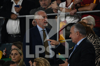 2022-10-23 - Aurelio De Laurentis during the Italian Football Championship League A 2022/2023 match between AS Roma vs SSC Napoli at the Olimpic Stadium in Rome  on 23 October 2022. - AS ROMA VS SSC NAPOLI - ITALIAN SERIE A - SOCCER