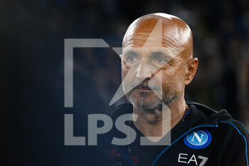 2022-10-23 - Luciano Spalletti coach (SSC Napoli)  during the Italian Football Championship League A 2022/2023 match between AS Roma vs SSC Napoli at the Olimpic Stadium in Rome  on 23 October 2022. - AS ROMA VS SSC NAPOLI - ITALIAN SERIE A - SOCCER