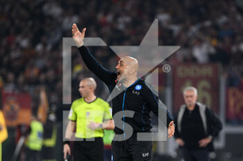 2022-10-23 - Luciano Spalletti coach (SSC Napoli) during the Italian Football Championship League A 2022/2023 match between AS Roma vs SSC Napoli at the Olimpic Stadium in Rome  on 23 October 2022. - AS ROMA VS SSC NAPOLI - ITALIAN SERIE A - SOCCER
