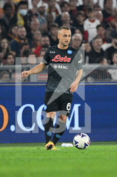 2022-10-23 - Stanislav Lobotka (SSC Napoli) during the Italian Football Championship League A 2022/2023 match between AS Roma vs SSC Napoli at the Olimpic Stadium in Rome  on 23 October 2022. - AS ROMA VS SSC NAPOLI - ITALIAN SERIE A - SOCCER