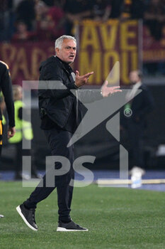 2022-10-23 - Jose’ Mourinho coach (AS Roma) during the Italian Football Championship League A 2022/2023 match between AS Roma vs SSC Napoli at the Olimpic Stadium in Rome  on 23 October 2022. - AS ROMA VS SSC NAPOLI - ITALIAN SERIE A - SOCCER