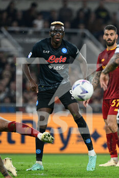 2022-10-23 - Victor Osimhen (SSC Napoli) during the Italian Football Championship League A 2022/2023 match between AS Roma vs SSC Napoli at the Olimpic Stadium in Rome  on 23 October 2022. - AS ROMA VS SSC NAPOLI - ITALIAN SERIE A - SOCCER