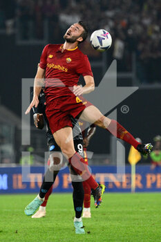 2022-10-23 - Bryan Cristante (AS Roma) during the Italian Football Championship League A 2022/2023 match between AS Roma vs SSC Napoli at the Olimpic Stadium in Rome  on 23 October 2022. - AS ROMA VS SSC NAPOLI - ITALIAN SERIE A - SOCCER