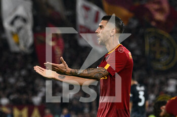 2022-10-23 - Lorenzo Pellegrini (AS Roma) during the Italian Football Championship League A 2022/2023 match between AS Roma vs SSC Napoli at the Olimpic Stadium in Rome  on 23 October 2022. - AS ROMA VS SSC NAPOLI - ITALIAN SERIE A - SOCCER