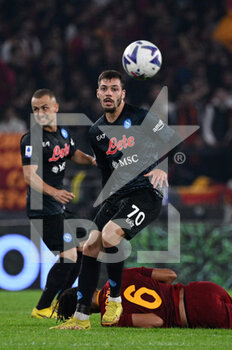 2022-10-23 - Gianluca Gaetano (SSC Napoli) during the Italian Football Championship League A 2022/2023 match between AS Roma vs SSC Napoli at the Olimpic Stadium in Rome  on 23 October 2022. - AS ROMA VS SSC NAPOLI - ITALIAN SERIE A - SOCCER